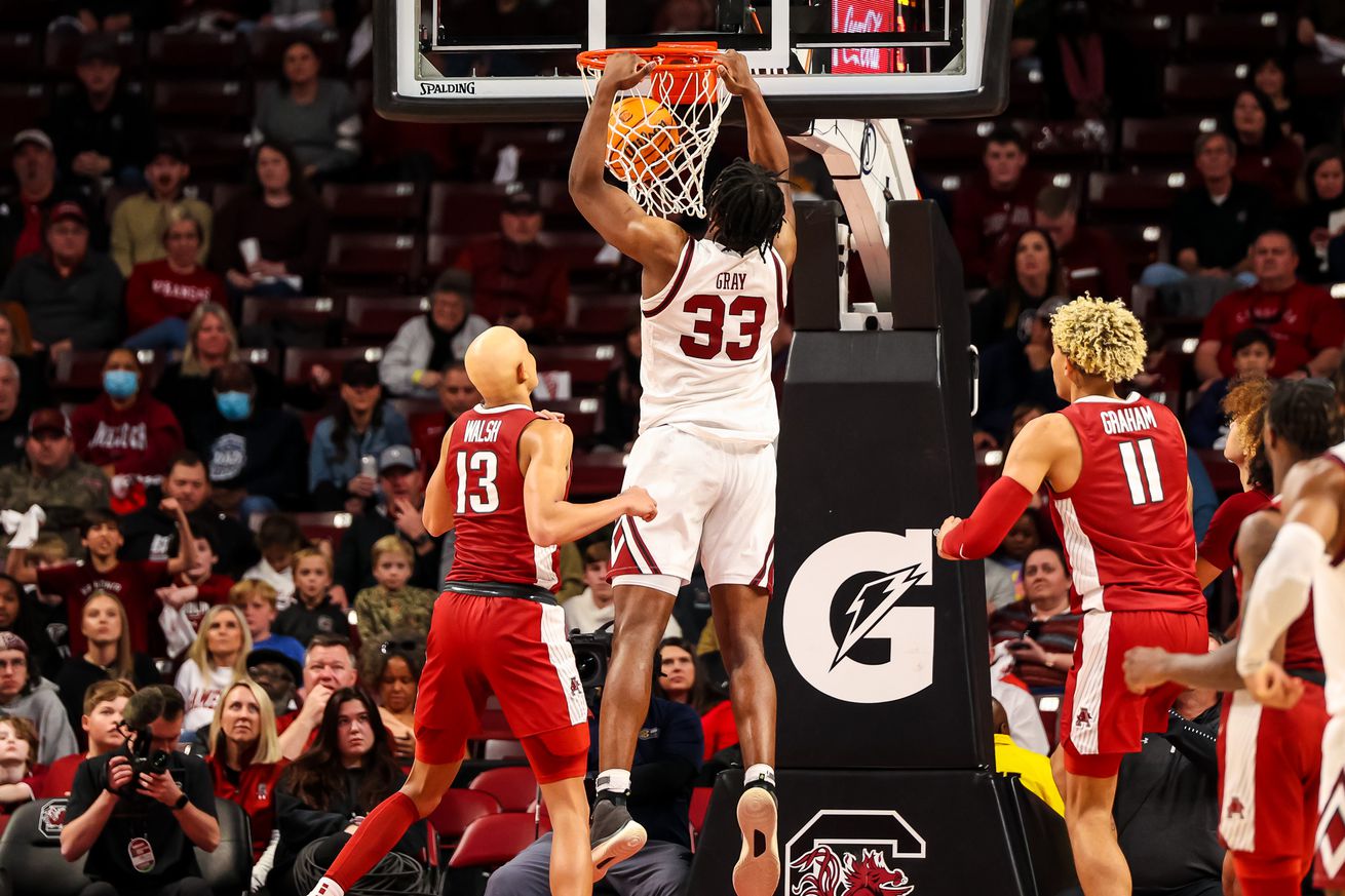 NCAA Basketball: Arkansas at South Carolina