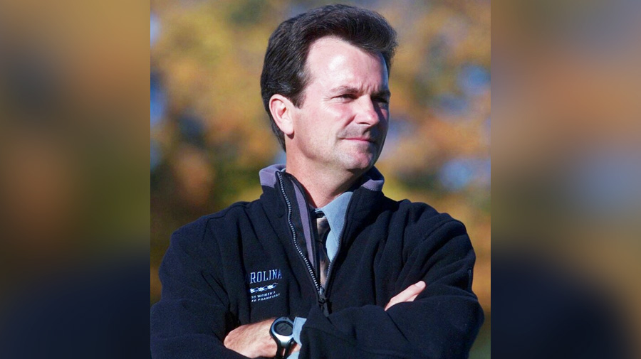 File- North Carolina women's soccer coach Anson Dorrance watches his team during a game against Clemson at Fetzer Field in Chapel Hill, N.C., in this Oct. 18, 2001 file photo. (AP Photo/Bob Jordan, File)