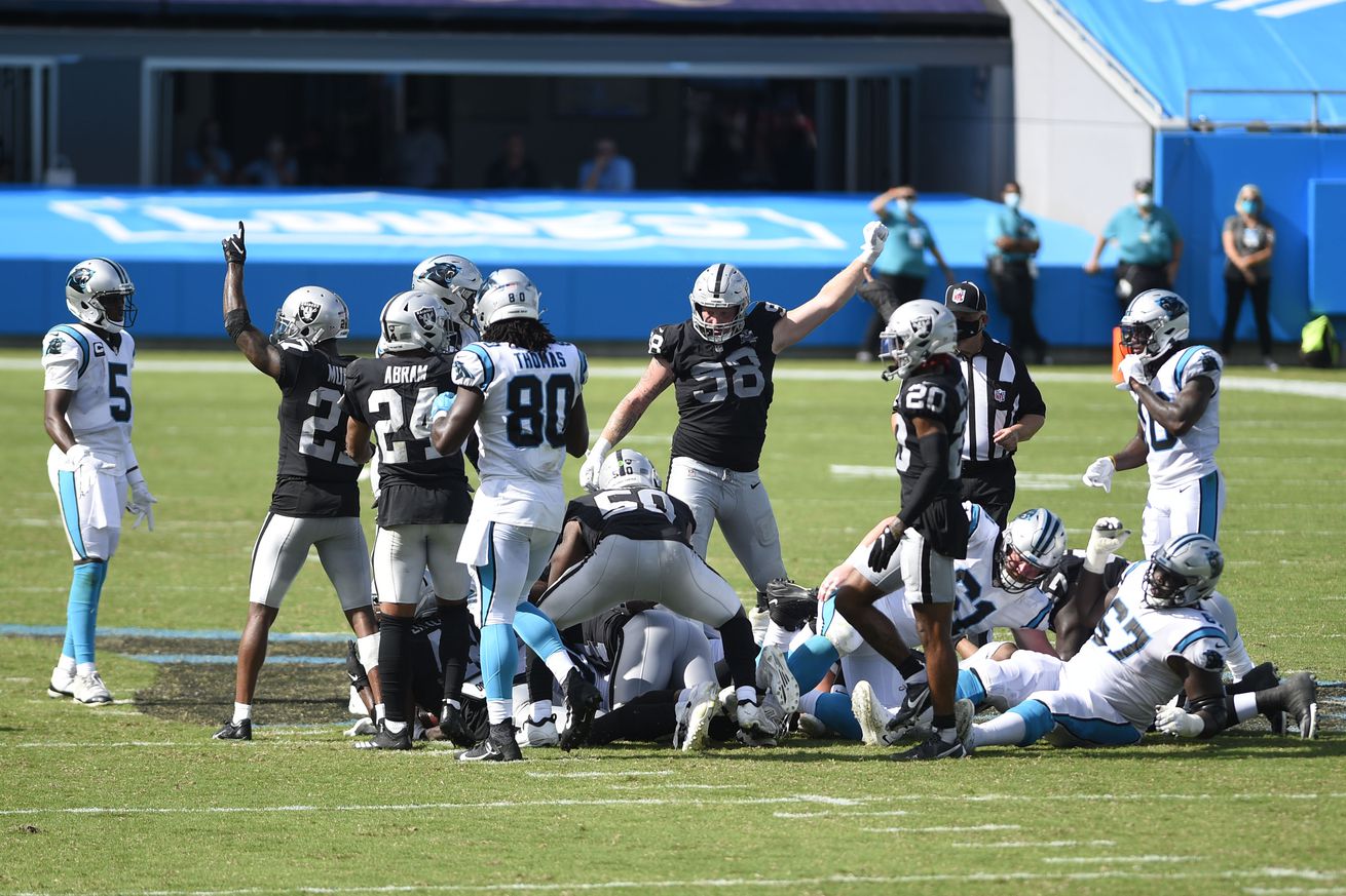 NFL: Oakland Raiders at Carolina Panthers