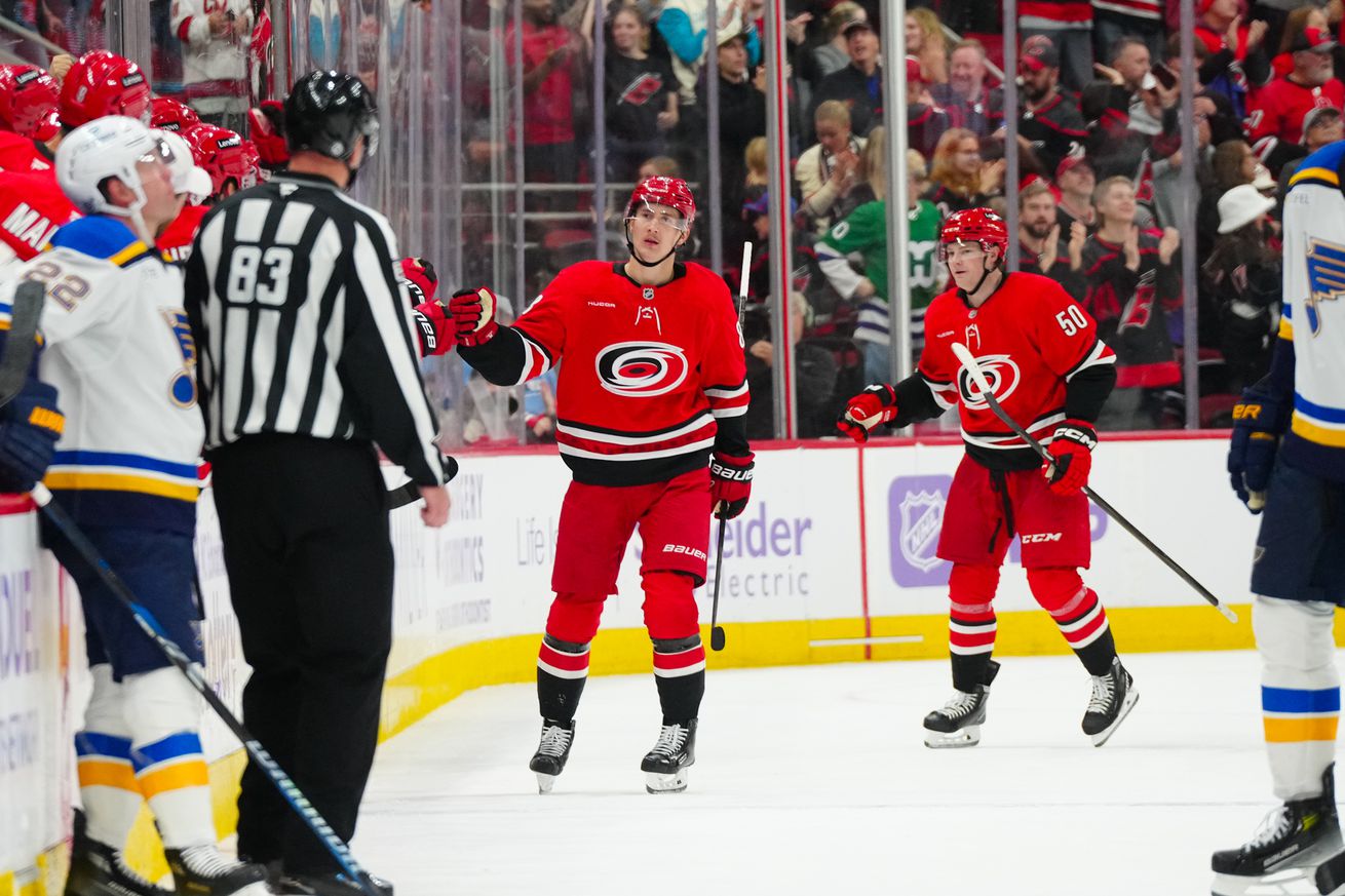 NHL: St. Louis Blues at Carolina Hurricanes