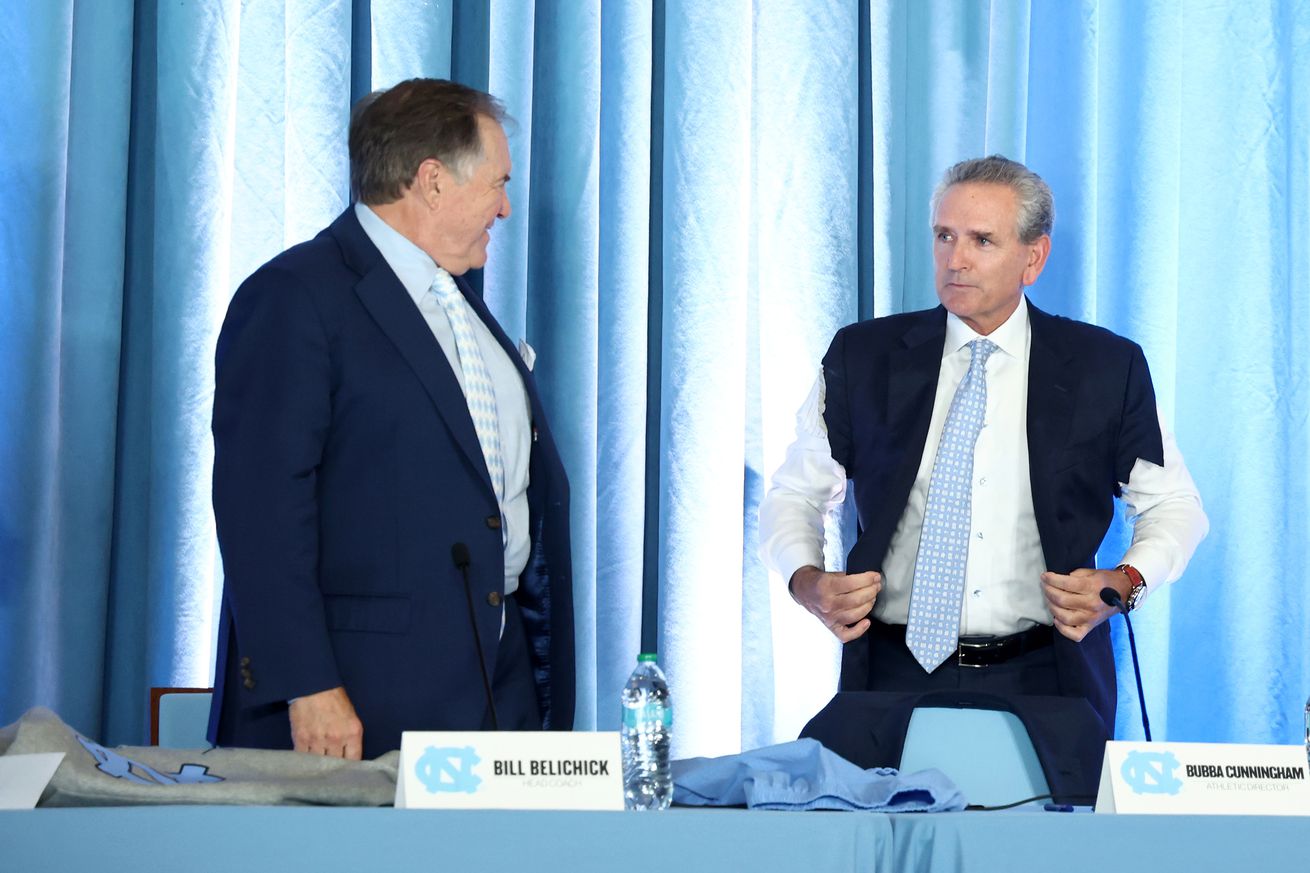 North Carolina Tar Heels Present New Football Coach Bill Belichick